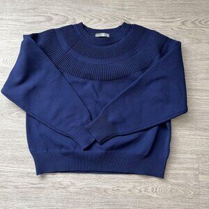 FieldCore Blue Knit Poly Sweater